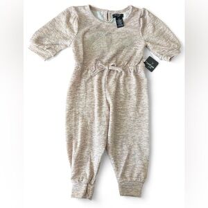 Bebe Baby Beige Jumpsuit